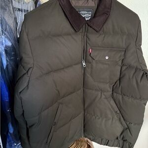 Men's Levi's Olive Puffer Jacket